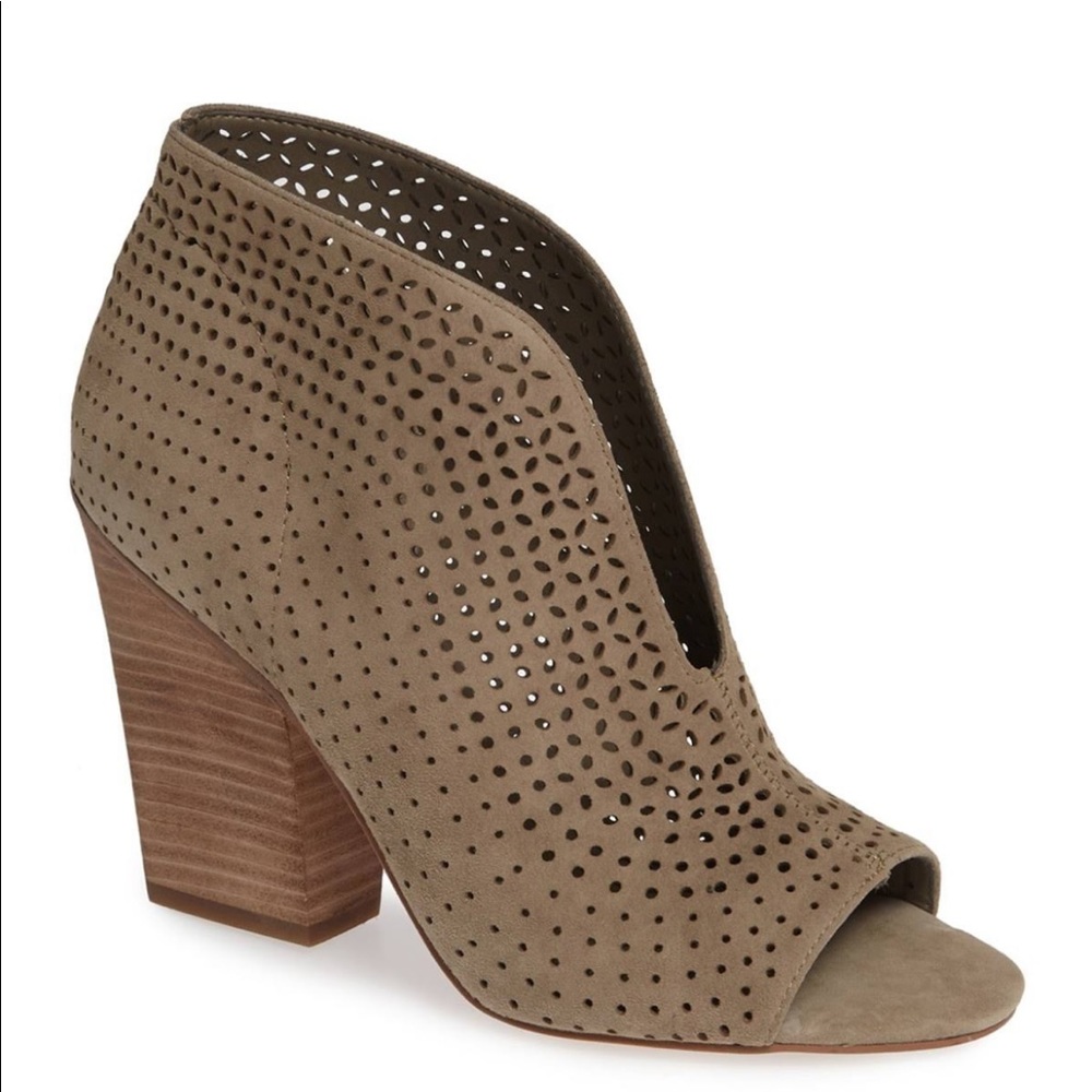 Peep toe booties, size 7